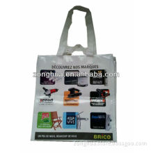 double handles pp woven promotional shopping bag